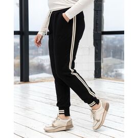 Фотография Штаны спортивные женские Б76 black р.XL-4XL "AZNA" недорого оптом от прямого поставщика