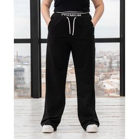 Фотография Штаны спортивные женские Б1152 black р.L-3XL "AZNA" недорого оптом от прямого поставщика