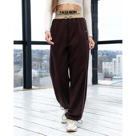 Фотография Штаны спортивные женские Б18 brown р.S-XL "AZNA" недорого оптом от прямого поставщика