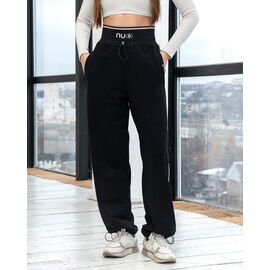 Фотография Штаны спортивные женские Б18 black р.S-XL "AZNA" недорого оптом от прямого поставщика