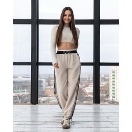 Фотография Штаны спортивные женские Б29 beige р.S-XL "AZNA" недорого оптом от прямого поставщика