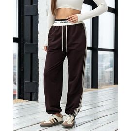 Фотография Штаны спортивные женские Б29 brown р.S-XL "AZNA" недорого оптом от прямого поставщика