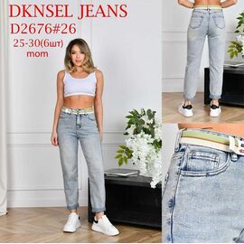 Фотография Джинсы женские D2676 l.blue р.25-30 "DKNSEL" недорого оптом от прямого поставщика