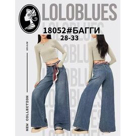 Фотография Джинсы женские 18052 blue р.28-33 "Lolo Blues" недорого оптом от прямого поставщика