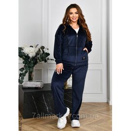 Фотография Спортивний костюм жіночий на блискавці велюр напівбатал 48,50,52,54 (10цв) "NOWEMBER"