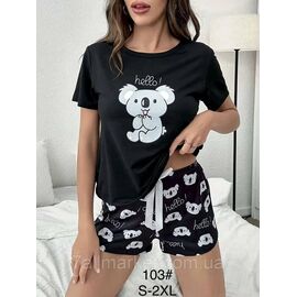 Фотография Пижама женская футболка+шорты р-ры S-2XL "FLOWER" купить недорого от прямого поставщик