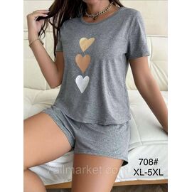 Фотография Пижама женская футболка+шорты р-ры S-2XL "FLOWER" купить недорого от прямого поставщик