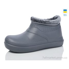 Фотография Галоши женские Весна/осень 7004 сірий (8 пар р.37-41) "Крок" недорого оптом от прямого поставщика