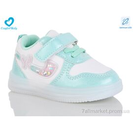 Фотография Кроссовки детские модные Весна/осень 875-1 LED (6 пар р.21-25) "Comfort-baby" недорого оптом от прямого поставщика