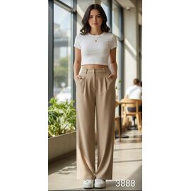 Фотография Штаны женские 3888 beige р.S-L "Met&March" недорого оптом от прямого поставщика