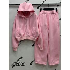 Фотография Костюм спортивный женский тёплый 62605 pink р.S-L "Met&March" недорого оптом от прямого поставщика