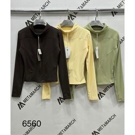 Фотография Кофта женская 6560 yellow р.S-L "Met&March" недорого оптом от прямого поставщика