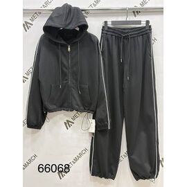 Фотография Костюм спортивный женский тёплый 66068 black р.S-L "Met&March" недорого оптом от прямого поставщика