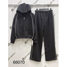 Фотография Костюм спортивный женский тёплый 66070 black р.S-L "Met&March" недорого оптом от прямого поставщика