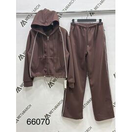 Фотография Костюм спортивный женский тёплый 66070 brown р.S-L "Met&March" недорого оптом от прямого поставщика