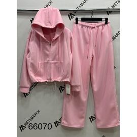Фотография Костюм спортивный женский тёплый 66070 pink р.S-L "Met&March" недорого оптом от прямого поставщика