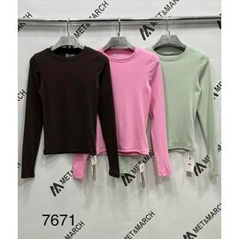 Фотография Свитер женский 7671 brown р.S-L "Met&March" недорого оптом от прямого поставщика