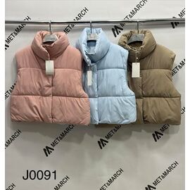 Фотография Жилетка женская J0091 l.blue р.S-L "Met&March" недорого оптом от прямого поставщика