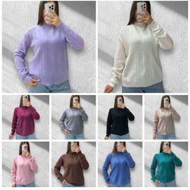 Фотография Свитер женский 25516 black р.46-52 "PULSE" недорого оптом от прямого поставщика