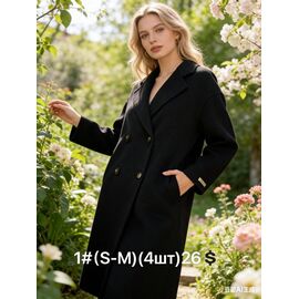 Пальто жіноче 1 black р.S-M "Jacket" недорого оптом від прямого постачальника