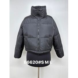 Куртка жіноча демісезонна B6620 black р.S-L "Jacket" недорого оптом від прямого постачальника