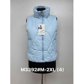 Фотография Жилетка женская M3392 l.blue р.M-2XL "Jacket" недорого оптом от прямого поставщика