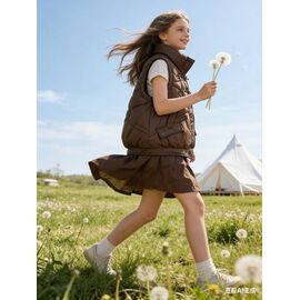 Фотография Жилетка женская M606 brown р.L-XL "Jacket" недорого оптом от прямого поставщика