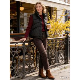 Фотография Жилетка женская M803 black р.M-2XL "Jacket" недорого оптом от прямого поставщика