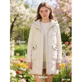 Фотография Жилетка женская M816 l.beige р.L-3XL "Jacket" недорого оптом от прямого поставщика