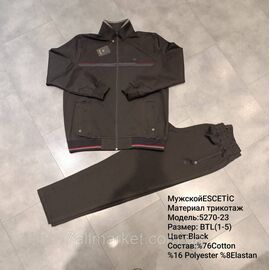 Спортивний чоловічий костюм ESCETIC батал розміри 54-62 (5 кв) "REMAIN" купити недорого від прямого постачальника