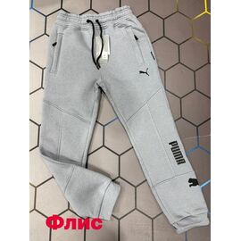 Фотография Штаны спортивные мужские утеплённые 13181 grey р.S-2XL "Alex Clothes" недорого оптом от прямого поставщика