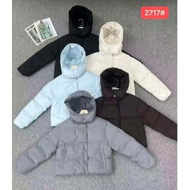 Фотография Куртка женская демисезонная 2717 grey р.M-XL "Yafeier" недорого оптом от прямого поставщика