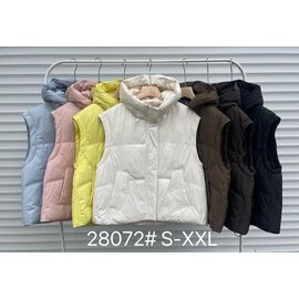 Фотография Жилетка женская 28072 l.beige р.S-2XL "Yafeier" недорого оптом от прямого поставщика