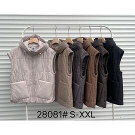 Фотография Жилетка женская 28081 l.beige р.S-2XL "Yafeier" недорого оптом от прямого поставщика