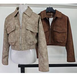 Фотография Куртка женская демисезонная 3707 beige р.S-L "Yafeier" недорого оптом от прямого поставщика