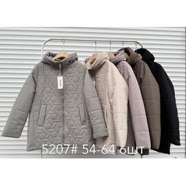 Фотография Куртка женская демисезонная 5207 grey р.54-64 "Yafeier" недорого оптом от прямого поставщика