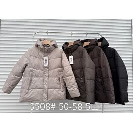 Фотография Куртка женская демисезонная 5508 khaki р.50-58 "Yafeier" недорого оптом от прямого поставщика