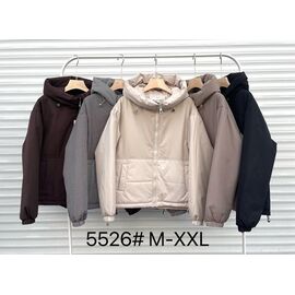 Фотография Куртка женская демисезонная 5526 l.beige р.M-2XL "Yafeier" недорого оптом от прямого поставщика