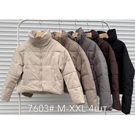 Фотография Куртка женская демисезонная 7603 l.beige р.M-2XL "Yafeier" недорого оптом от прямого поставщика