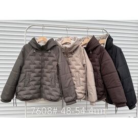 Фотография Куртка женская демисезонная 7608 khaki р.48-54 "Yafeier" недорого оптом от прямого поставщика