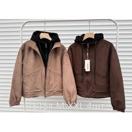 Фотография Куртка женская демисезонная 7615 brown р.M-2XL "Yafeier" недорого оптом от прямого поставщика