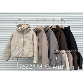 Фотография Куртка женская демисезонная 7622 d.beige р.M-XL "Yafeier" недорого оптом от прямого поставщика