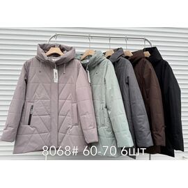 Фотография Куртка женская демисезонная 8068 black р.60-70 "Yafeier" недорого оптом от прямого поставщика