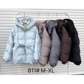 Фотография Куртка женская демисезонная 811 grey р.M-XL "Yafeier" недорого оптом от прямого поставщика