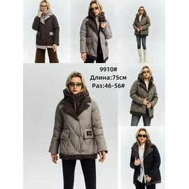 Фотография Куртка женская зимняя 9910 beige р.46-56 "Yafeier" недорого оптом от прямого поставщика