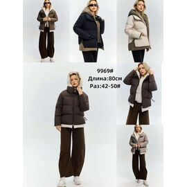 Фотография Куртка женская зимняя 9969 khaki р.42-50 "Yafeier" недорого оптом от прямого поставщика