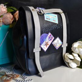 Рукзак жіночий 8112 black р.34*30*11 "Luna-bag" недорого оптом від прямого постачальника