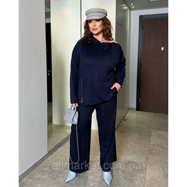 Фотография Костюм двойка женский ангора рубчик размеры 46-60 "LADA" недорого от прямого поставщик