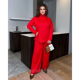 Фотография Костюм двойка женский ангора рубчик размеры 46-60 "LADA" недорого от прямого поставщик