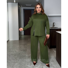 Фотография Костюм двойка женский ангора рубчик размеры 46-60 "LADA" недорого от прямого поставщик